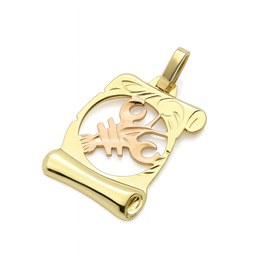 Zlatý přívěsek ze žlutého a červeného zlata zvěrokruh Rak