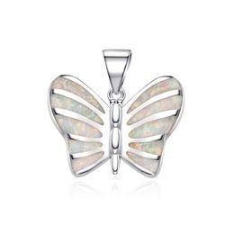 MOISS stříbrný přívěsek OPÁL MOTÝL