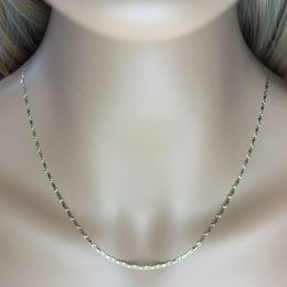 Zlatý 585/1000 řetízek vícebarevný žiletkový 1424