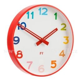 Dětské nástěnné hodiny Future Time FT5010RD Rainbow red 30cm