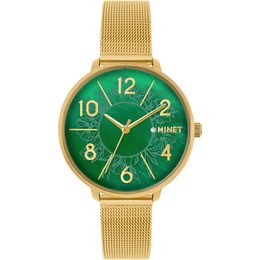 MINET Dámské hodinky PRAGUE Pure Gold MESH MWL5200