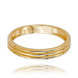 MINET Elegantní zlatý prsten Au 585/1000 JMG0289WGR