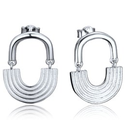 MINET Moderní stříbrné náušnice