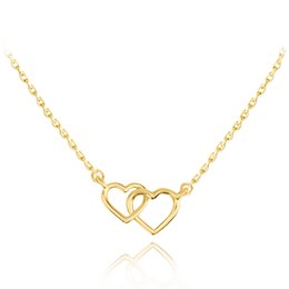 MINET Zlatý náhrdelník se srdíčky Au 585/1000 1,70g