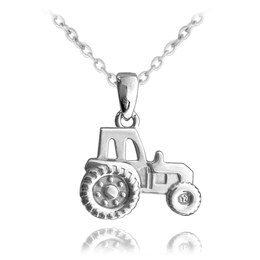 MINET Stříbrný náhrdelník TRAKTOR
