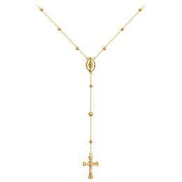 MINET Pozlacený stříbrný náhrdelník RŮŽENEC