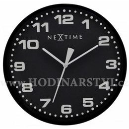 Hodiny NEXTIME 3053zw 35cm Dash black