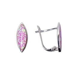 MOISS stříbrné náušnice OPÁL