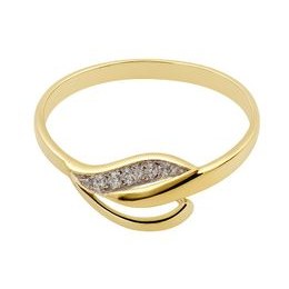 Zlatý 585/1000 prsten vícebarevný s kamenem NR84