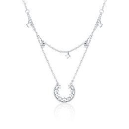 Náhrdelník JVD SVLN0376X61BI45 stříbrný