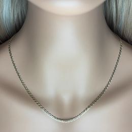 Zlatý 585/1000 řetízek z bílého zlata anker 1394