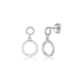 Stříbrné náušnice JVD SVLE3228XK7BIPU