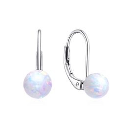 MOISS stříbrné náušnice OPÁL