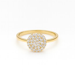 Zlatý 585/1000 prsten se zirkony 39SJ7165