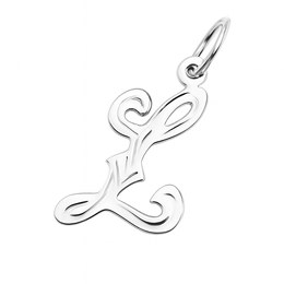 Zlatý přívěsek z bílého zlata písmeno