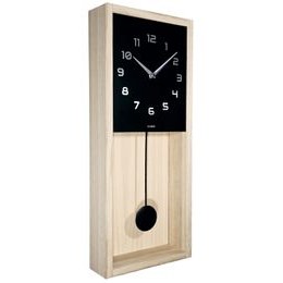 KUBRi 0300A-RC - Kyvadlové hodiny řízené signálem z masivního dubu bez povrchové úpravy