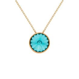 Stříbrný zlacený řetízek s přívěskem Victoria Cruz A2809-15DG