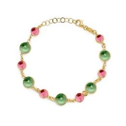 Stříbrný zlacený náramek Victoria Cruz A0692-14DP