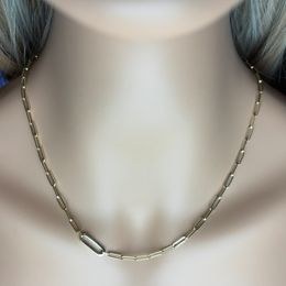 Zlatý 585/1000 řetízek vícebarevný žiletkový 1424