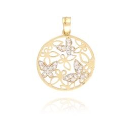 MOISS přívěsek ze žlutého zlata MOTÝL