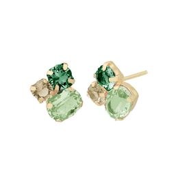 Victoria Cruz A4202-22DT - stříbrné náušnice - zlacené