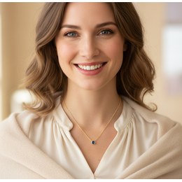 Zlatý náhrdelník se zirkony