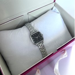 MINET Rosegold-modré dámské hodinky SIENA s rosegold ocelovým řemínkem