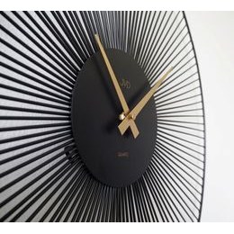 KUBRi 0155 - 40 cm hodiny z dubového masívu včetně dřevěných ručiček