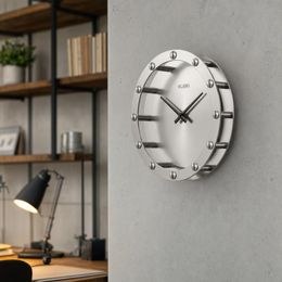 VLAHA DESIGN VCT1070 - Dřevěné stříbrné hodiny vyrobené v Čechách