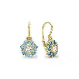 MOISS dětské náušnice ze žlutého zlata KVĚTINA