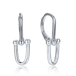 MINET Moderní stříbrné náušnice