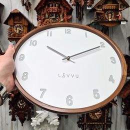 JVD HC401.2 - hodiny v šedo zlatém odstínu o průměru 40 cm