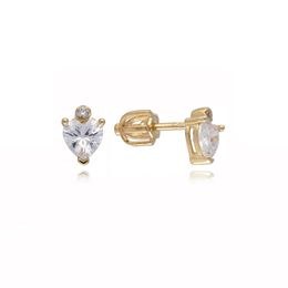 MOISS náušnice ze žlutého zlata SRDCE