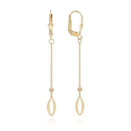 MOISS náušnice ze žlutého zlata