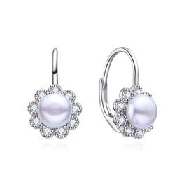 MOISS perlové stříbrné naušnice