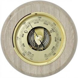 KUBRi 0230C precis - Velký barometr nejvyšší kvality osazený v dubovém dřevě a odstínu Sonoma