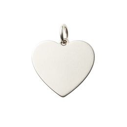 Zlatý 585/1000 přívěsek z bílého zlata srdce 30282