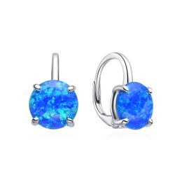 MOISS stříbrné náušnice OPÁL