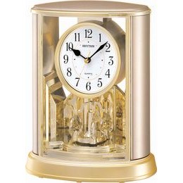Rhythm 4SG724WR18 - stolní hodiny s pohyblivou ozdobou od japonského výrobce