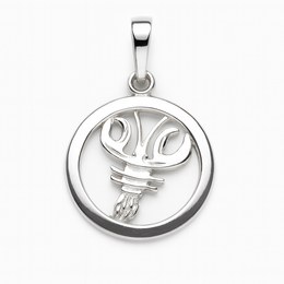 Stříbrný přívěsek zvěrokruh Rak kolečko