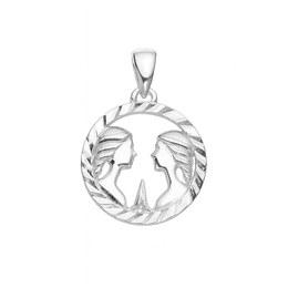 Stříbrný přívěs zvěrokruh Panna broušený kroužek