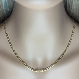 Zlatý 585/1000 řetízek z bílého zlata anker 1394