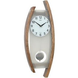 Adler 20230 - moderní kyvadlové hodiny ze dřeva a matného skla