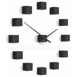 Designové nástěnné nalepovací hodiny Future Time FT3000BK Cubic black