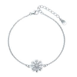 MOISS stříbrný náramek KVĚTINA