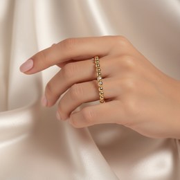 MOISS prsten ze žlutého zlata TRICOLOR