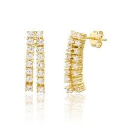 Náušnice JVD SVLE3327XJ6GO00 stříbrné