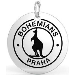 Malý ocelový přívěsek s logem Bohemians