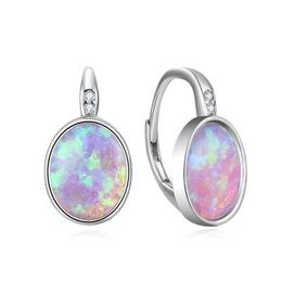 MOISS stříbrné náušnice OPÁL