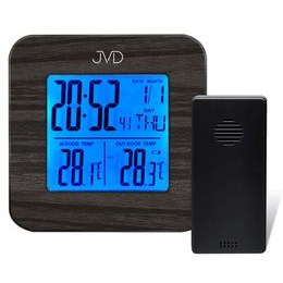 Budík s vnitřní a venkovní teplotou JVD SB2002.2